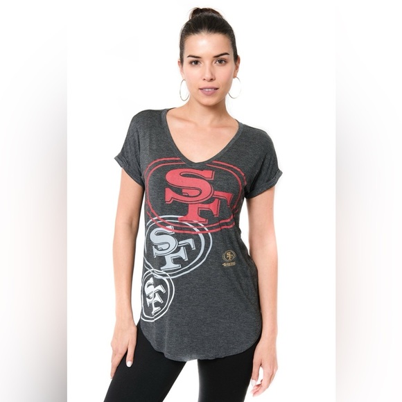 San Francisco 49ers Graphic Logo V Neck - Picture 1 of 6